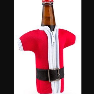 NWT Tipsy Elves Santa Bottle Sleeve & Opener 2 Set